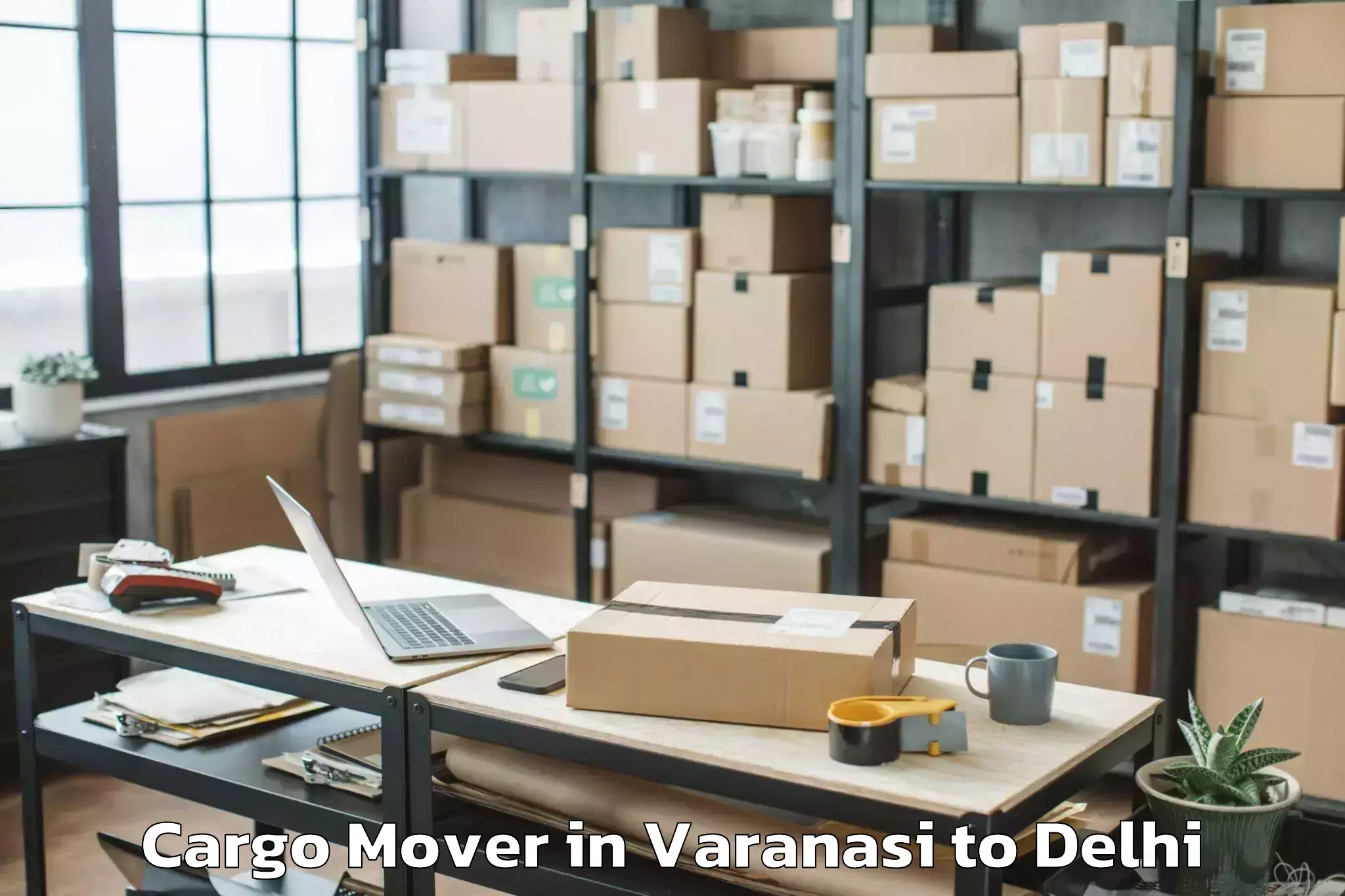 Professional Varanasi to V3s East Centre Mall Cargo Mover